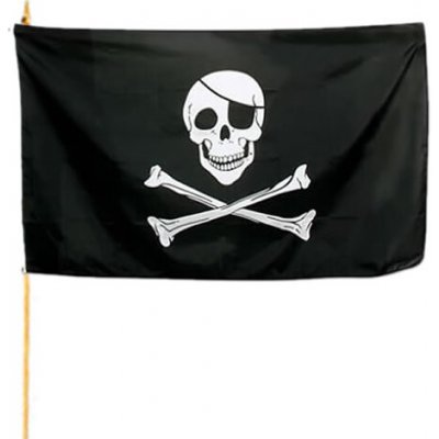 MIL-TEC Vlajka na tyčce PIRÁT flag-2-b – Hledejceny.cz