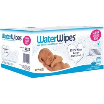 WATERWIPES 100% BIO odbouratené ubrousky 9 x 60 ks