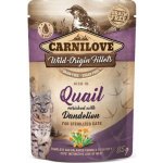 Carnilove Sterilized Cat Quail with Dandelion 85 g – Zbozi.Blesk.cz