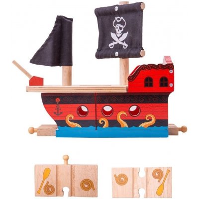 Bigjigs vláčkodráha Pirátská galéra – Hledejceny.cz