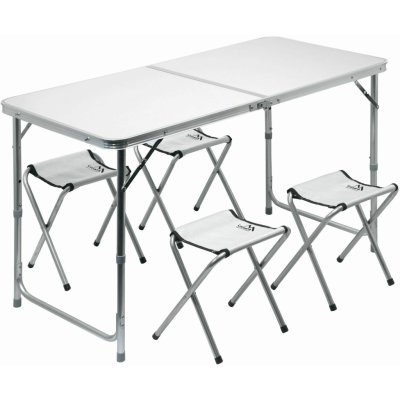 Cattara Stůl DOUBLE šedý + 4x židlička – Zboží Mobilmania