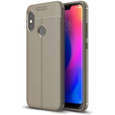 Pouzdro Litch silikonový odolné s texturou Xiaomi Mi A2 Lite - šedé – Zboží Mobilmania