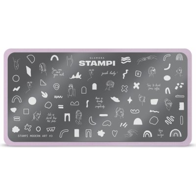 Glamora Stampi kovová destička MODERN ART 3 – Zboží Dáma