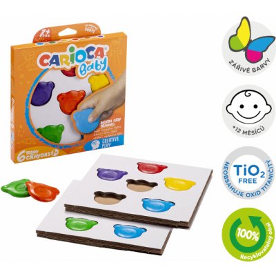 Carioca Baby Teddy voskovky 7 barev – Sleviste.cz