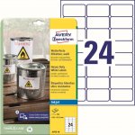 Avery Zweckform J4773-10 bílé 63.5mm x 33.9mm – Zboží Dáma