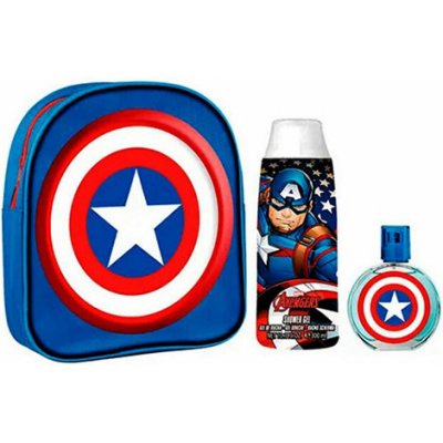 Dětské parfémy Captain America EDT 50 ml + batoh + sprchový gel 300 ml dárková sada