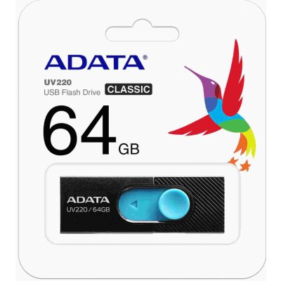 ADATA UV220 64GB AUV220-64G-RBKBL – Zboží Mobilmania