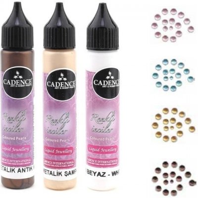 Cadence Tekuté perly 25 ml metalická perleťová 580 – Zboží Mobilmania
