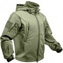 Bunda Rothco tactical s kapucí softshell zelená