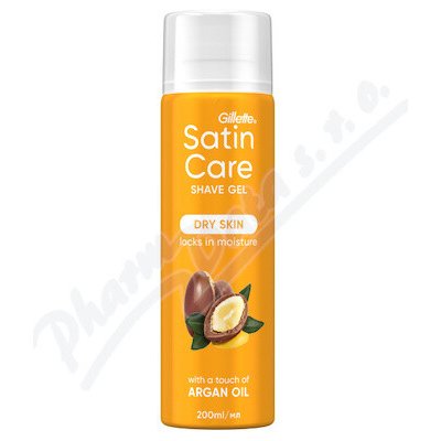 Gillette Satin Care gel na holení Argan Oil 200 ml – Zboží Mobilmania