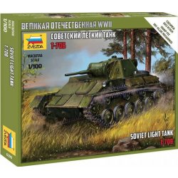 Zvezda Т-70B Soviet Tank Wargames WWII military 6290 1:100