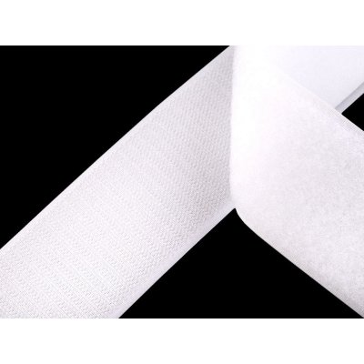 Suchý zip háček + plyš šíře 50 mm, střední, 1 bílá – Zboží Mobilmania