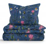 MKLuzkoviny.cz bavlna povlečení Renforcé Herbář tmavě modrý 140x200 70x90 – Hledejceny.cz