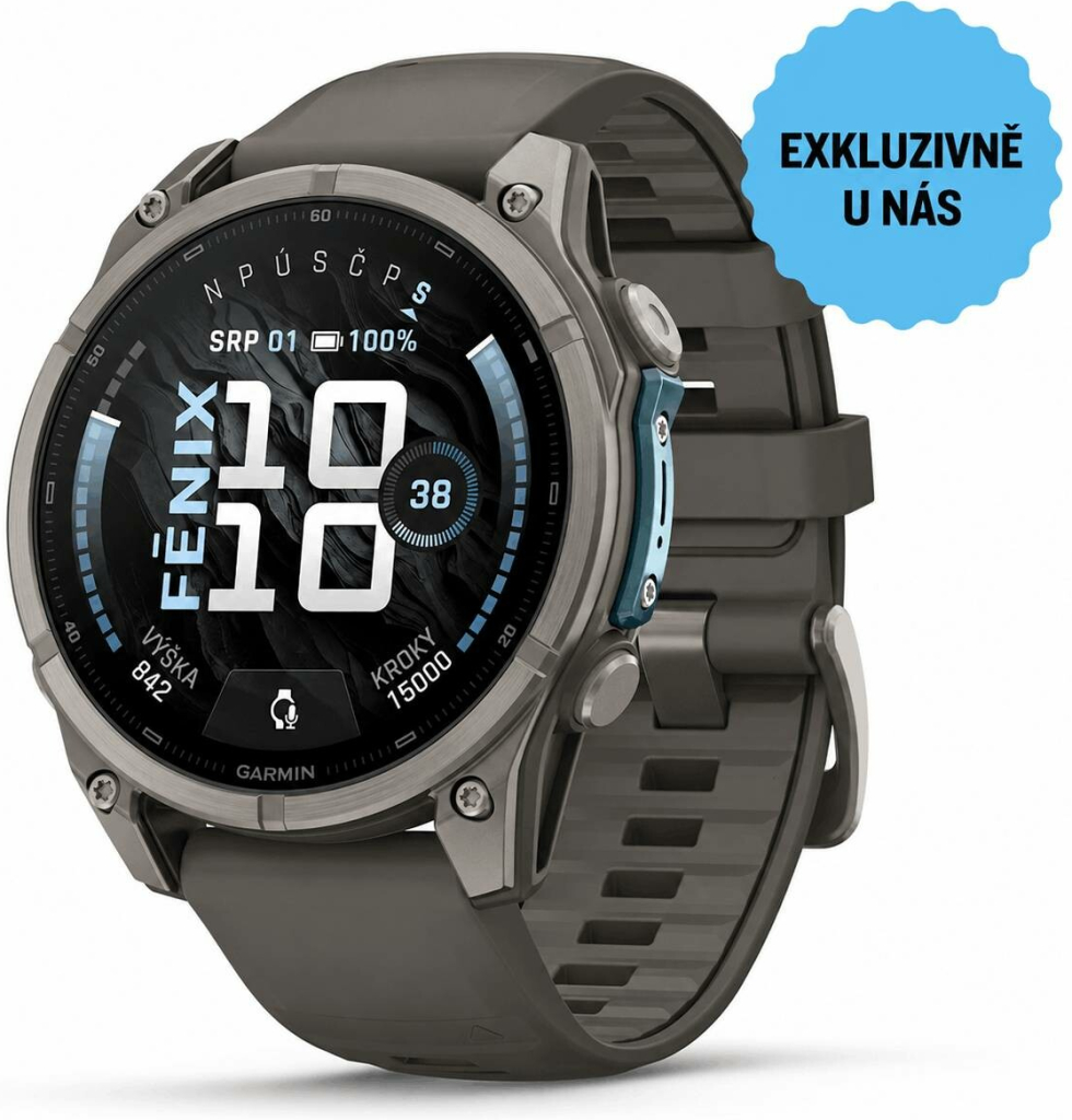 Garmin Fénix 9 - 47 mm, AMOLED, Sapphire, Titanium / Pebble Gray 010-04762-01
