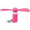 Gadgets Micro USB větráček růžový