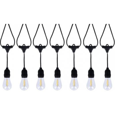 Tesla párty řetěz 15LED 13,5 m + 2 m 11 režimů 2700 + 6000 K ovladač timer – Zboží Dáma
