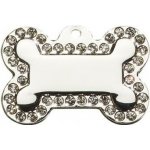 Psí známka Glamour Kost velká stříbrná 38x26 mm – Hledejceny.cz