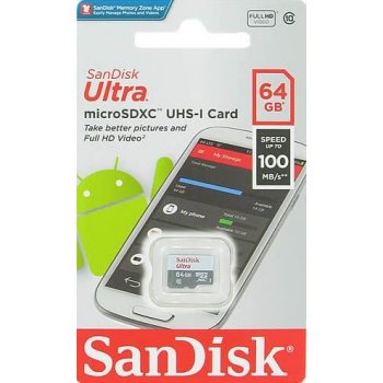 Sandisk MicroSDXC UHS-I 64 GB SDSQUNR-064G-GN3MN