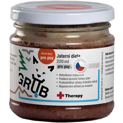 GRUB BARF Therapy jaterní dieta a kočky 220 ml