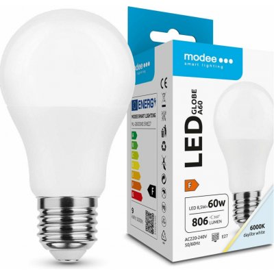 Modee Smart Lighting LED Globe žárovka E27 8,5W studená bílá ML-G6000K8,5WE27 – Hledejceny.cz