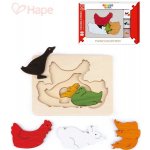 Hape vícevrstvé puzzle Zvířecí kamarádi – Sleviste.cz