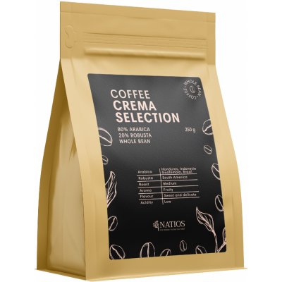 Natios Crema Selection 80/20 zrnková 250 g – Hledejceny.cz