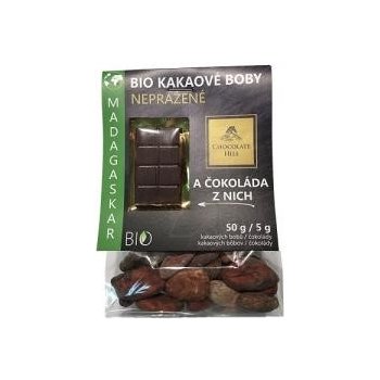 Chocolate Hill Kakaové boby nepražené čokoláda Madagaskar Bio 55 g