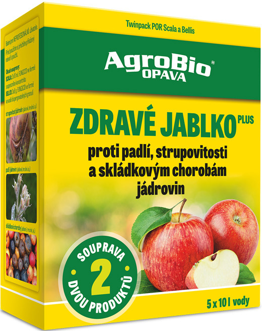 AgroBio ZDRAVÉ JABLKO PLUS SOUPRAVA SCALA 2 x 10 ml BELLIS 2 x 8 g