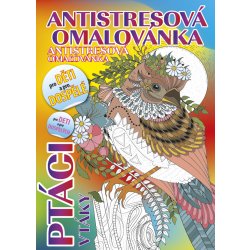 Antistresová omalovánka A5 Ptáci