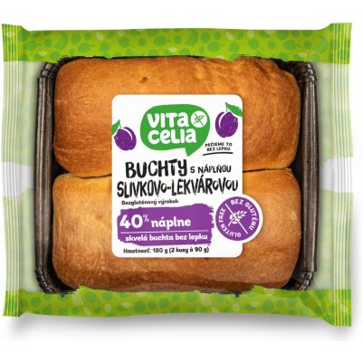 Vitacelia Buchty bezlepkové s náplní povidlovou 180 g – Zboží Dáma