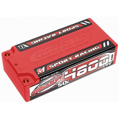 Corally Sport Racing 50C LiPo Shorty Hardcase-4800mAh-7.4 V -4mm Bullit 35,5Wh