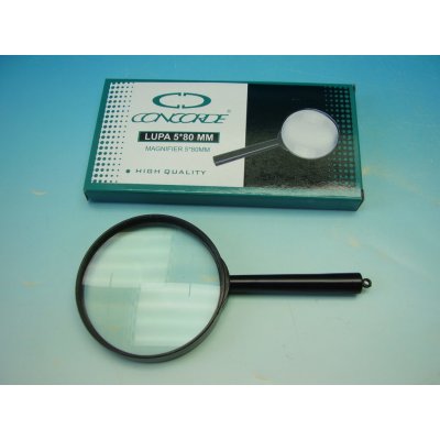 Lupa CONCORDE, O 80mm, plastová obruba – Zboží Dáma