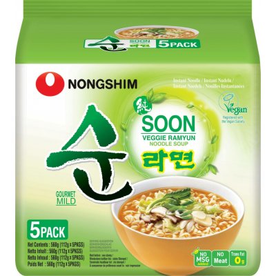 Nong Shim Soon Veggie Ramyun 112 g – Zboží Dáma