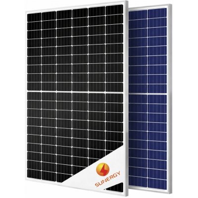 Sunergy Bifaciální fotovoltaický solární panel 550Wp stříbrný rám – Zboží Mobilmania