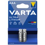 Varta Ultra Lithium 2ks AAA 6103301402 – Zboží Mobilmania