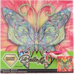 Grafix Diamantové malování Motýl 30 x 30 cm na plátně – Sleviste.cz