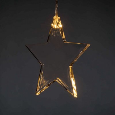 Konstsmide Christmas LED světelný závěs s osmi hvězdami vnitřní použití 4452-103 – Hledejceny.cz