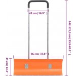 vidaXL s výsuvnou rukojetí radlice 96 cm ocel oranžové – HobbyKompas.cz