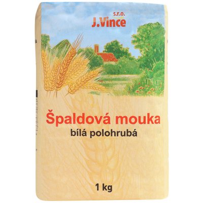 Vince Špaldová mouka bílá polohrubá 1 kg – Zboží Dáma