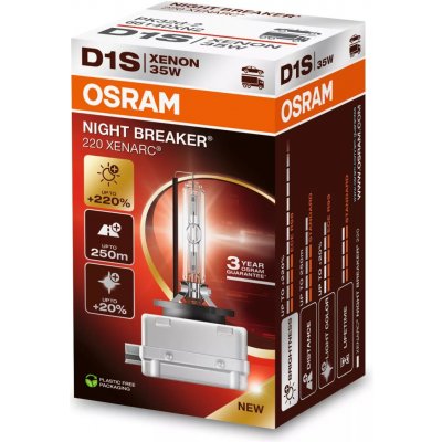 Osram xenon. výbojka 85V 35W D1S PK32d-2 Night Breaker Xenarc +220% – Zboží Mobilmania