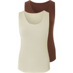 Esmara vroubkované 2 kusy hnědá krémová – Sleviste.cz