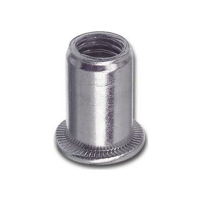 Nýtovací matice plochá hlava s ozubením, otevřená M8, ocel pozink (750 ks) – Zboží Mobilmania