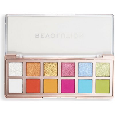 Revolution The Icon Palette paletka očních stínů The Vibrant Icon Brights Palette 12 x 0,7 g – Zboží Mobilmania