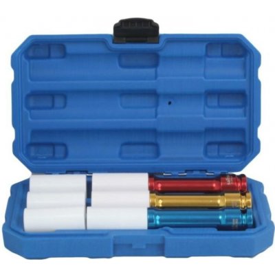 SATRA S-3PALU Extra tenké hlavice na šrouby alu kol, prodloužené, vel. 17, 19, 21 mm, s krytkami – Hledejceny.cz