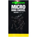 Korda Obratlík s kroužkem Micro Ring Swivel medium 10ks – Zboží Mobilmania