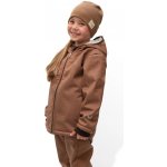 ESITO Dětská zimní softshellová bunda s beránkem Lamb Brown hnědá – Zboží Dáma