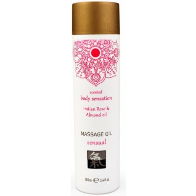 Shiatsu Massage Oil Sensual Indian Rose & Almond Oil 100 ml – Zboží Dáma