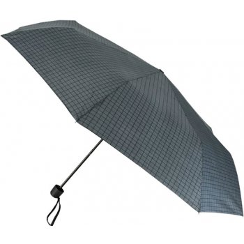 Derby Hit pánský skládací deštník vzorovaný tm.šedý