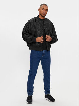 Calvin Klein Jeans bunda bomber Logo Aop J30J324658 černá
