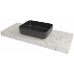Naturel Dolce deska pod umyvadlo 143,5 x 8 x 50 cm mramor Carrara bílá mat DO14050MCB – Zboží Dáma